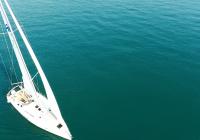 sailing yacht sailboat sailing view from above